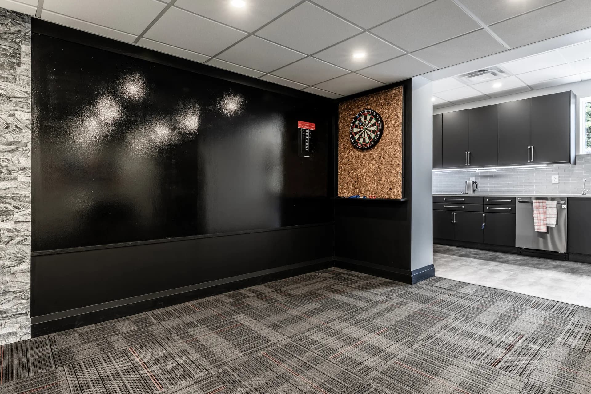 Darts and bar area